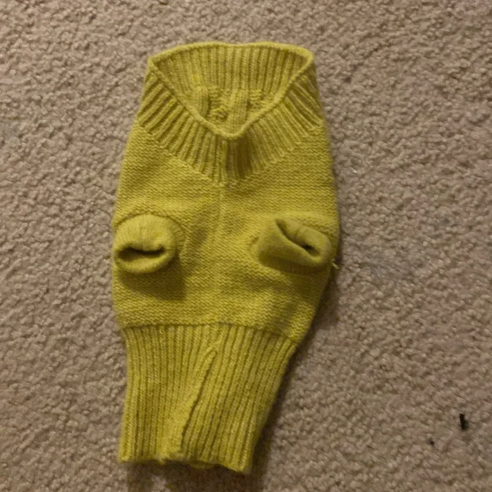 M Neon Green Cat Sweater